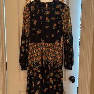 Long sleeve floral dress new without tags